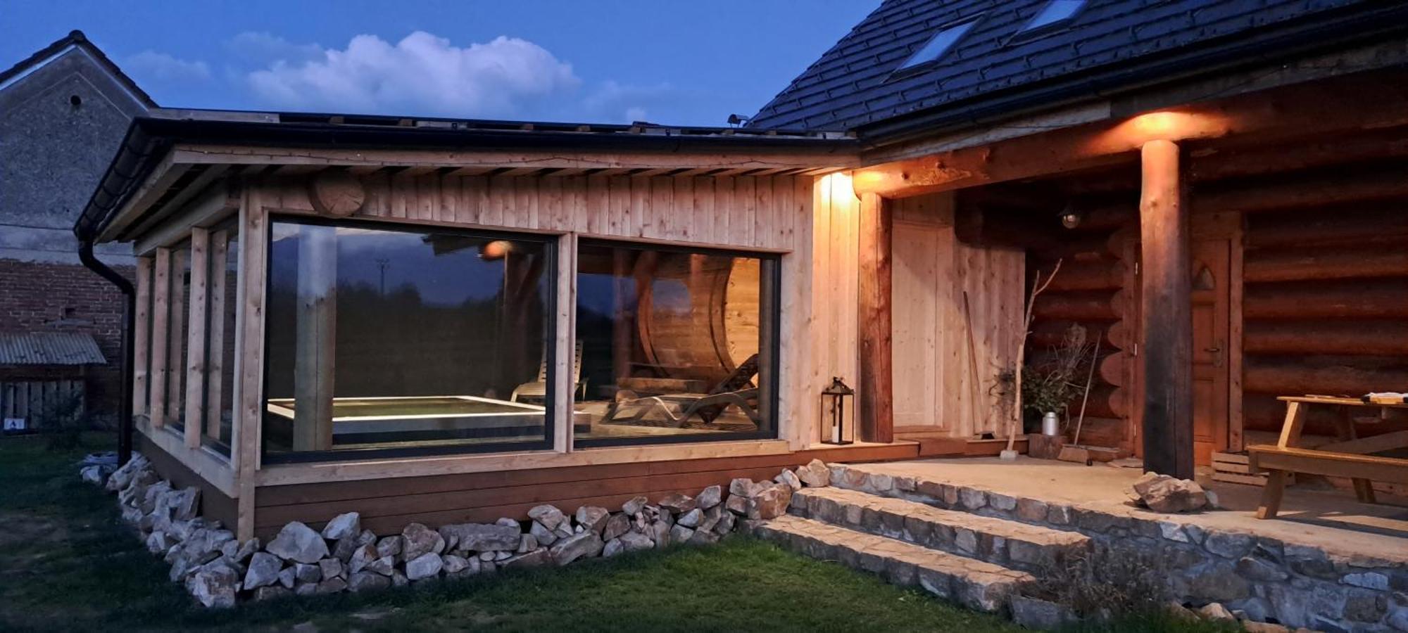Wellness Srub U Holubu Villa Malsice Exterior photo